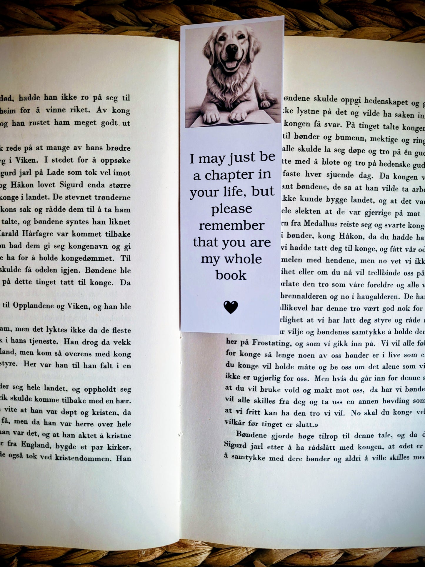 Bokmerke "You are my whole book"