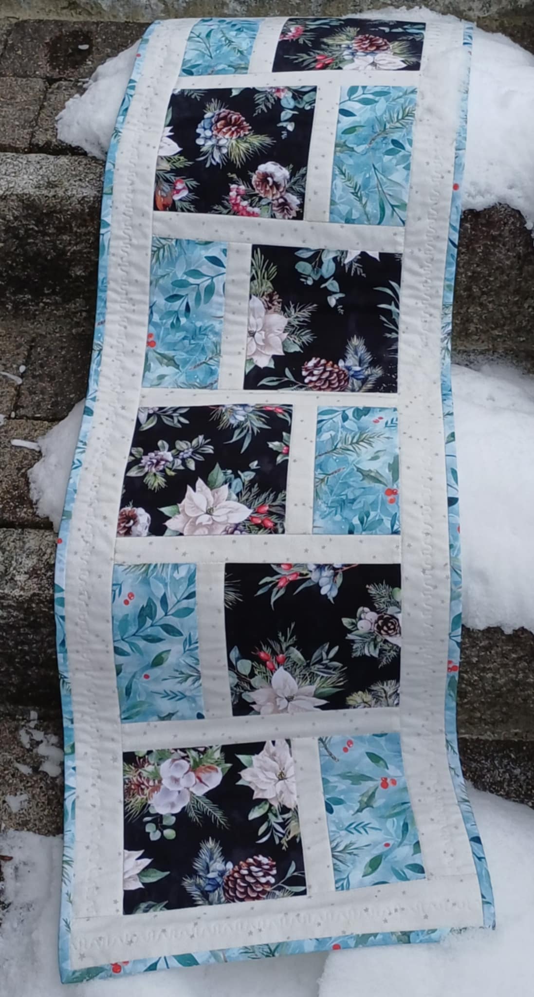 Juleløper i blåtoner