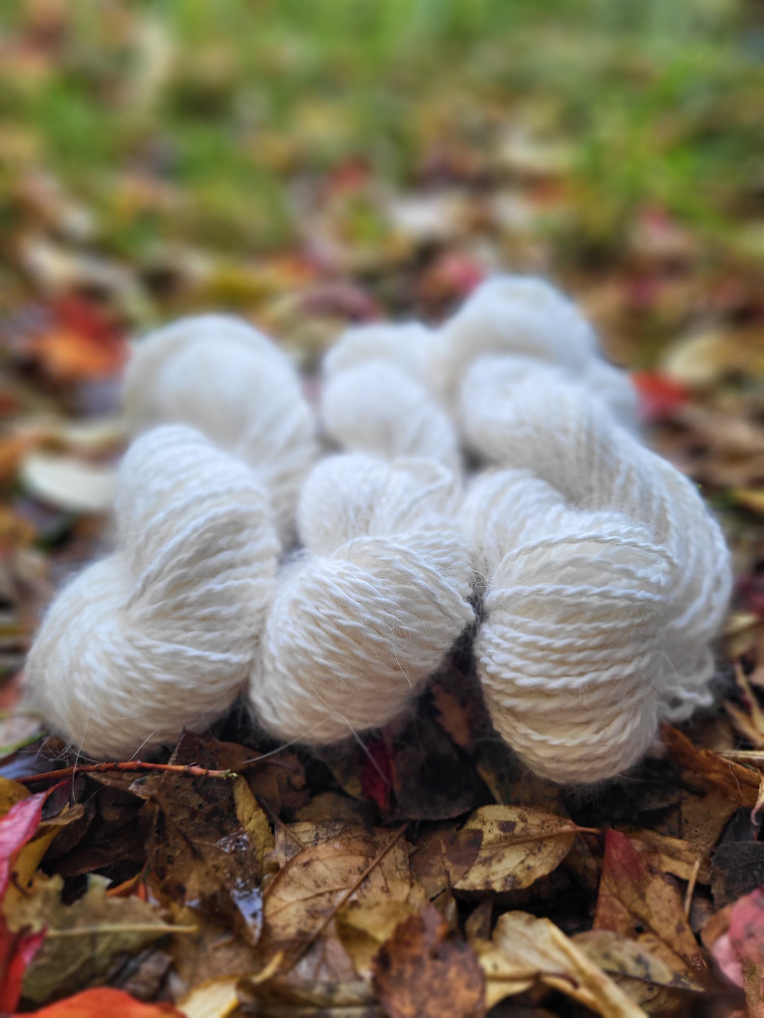 Håndspunnet angoragarn