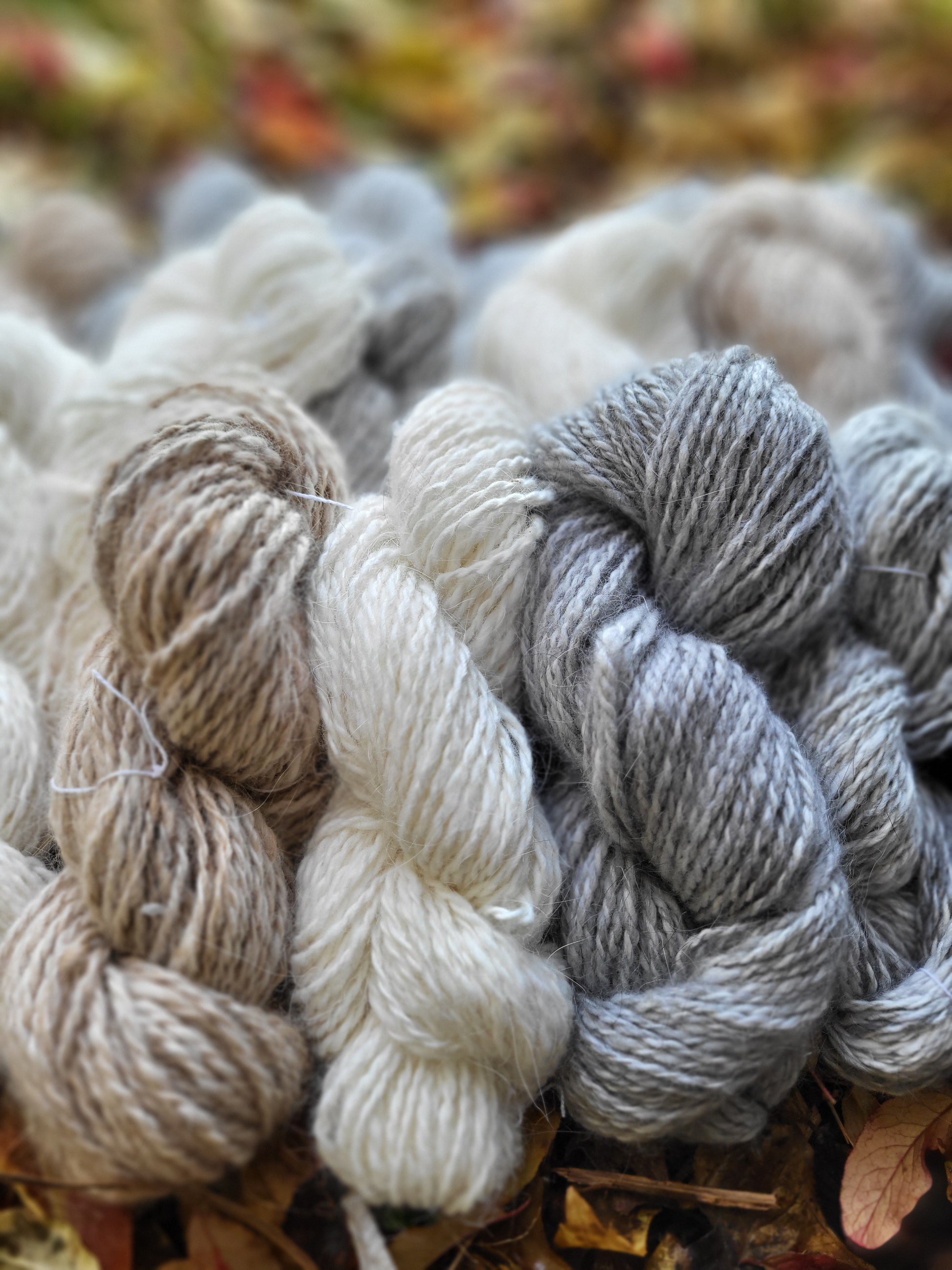 Hesper med håndspunnet angoragarn