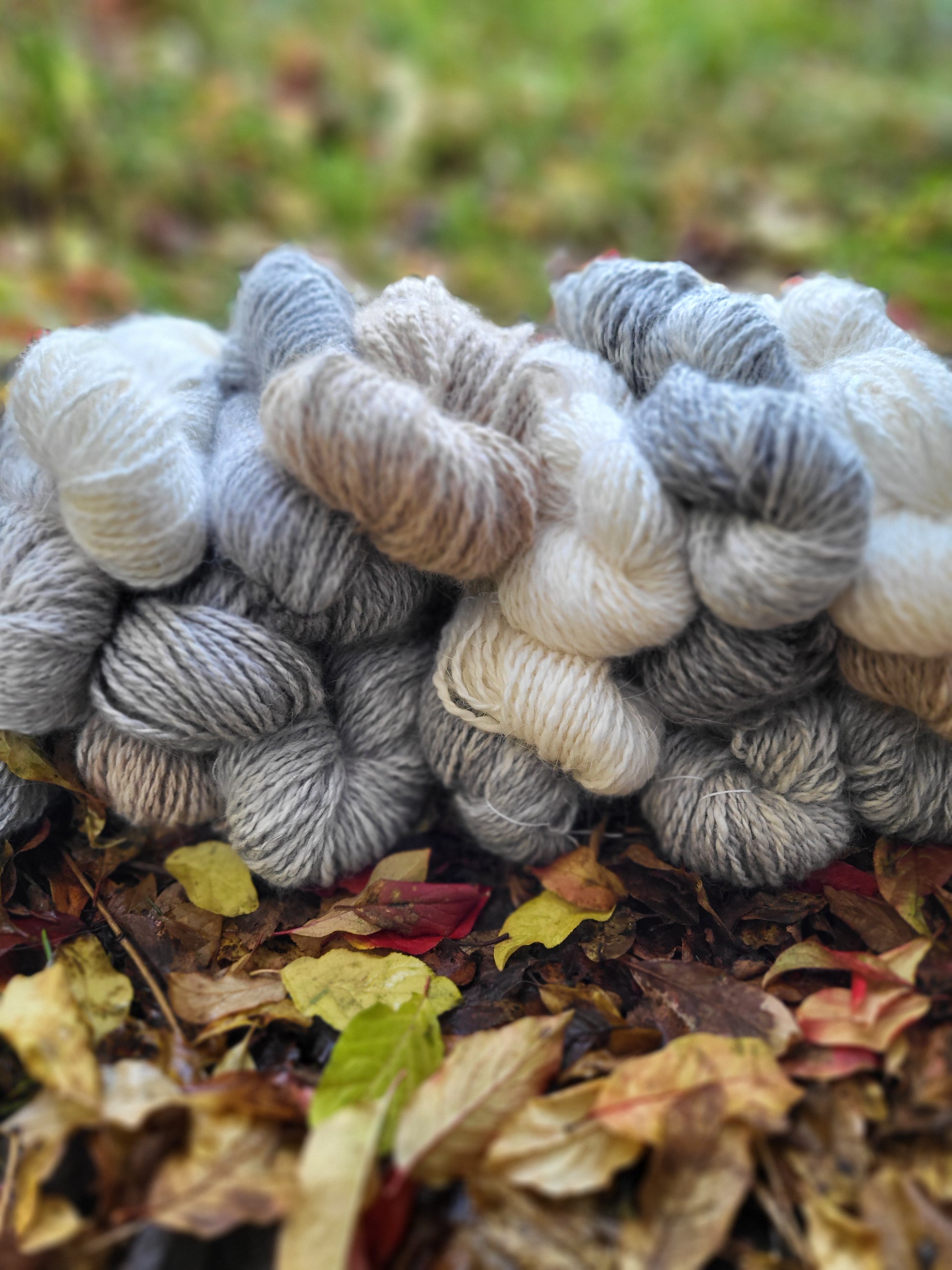 Håndspunnet angoragarn