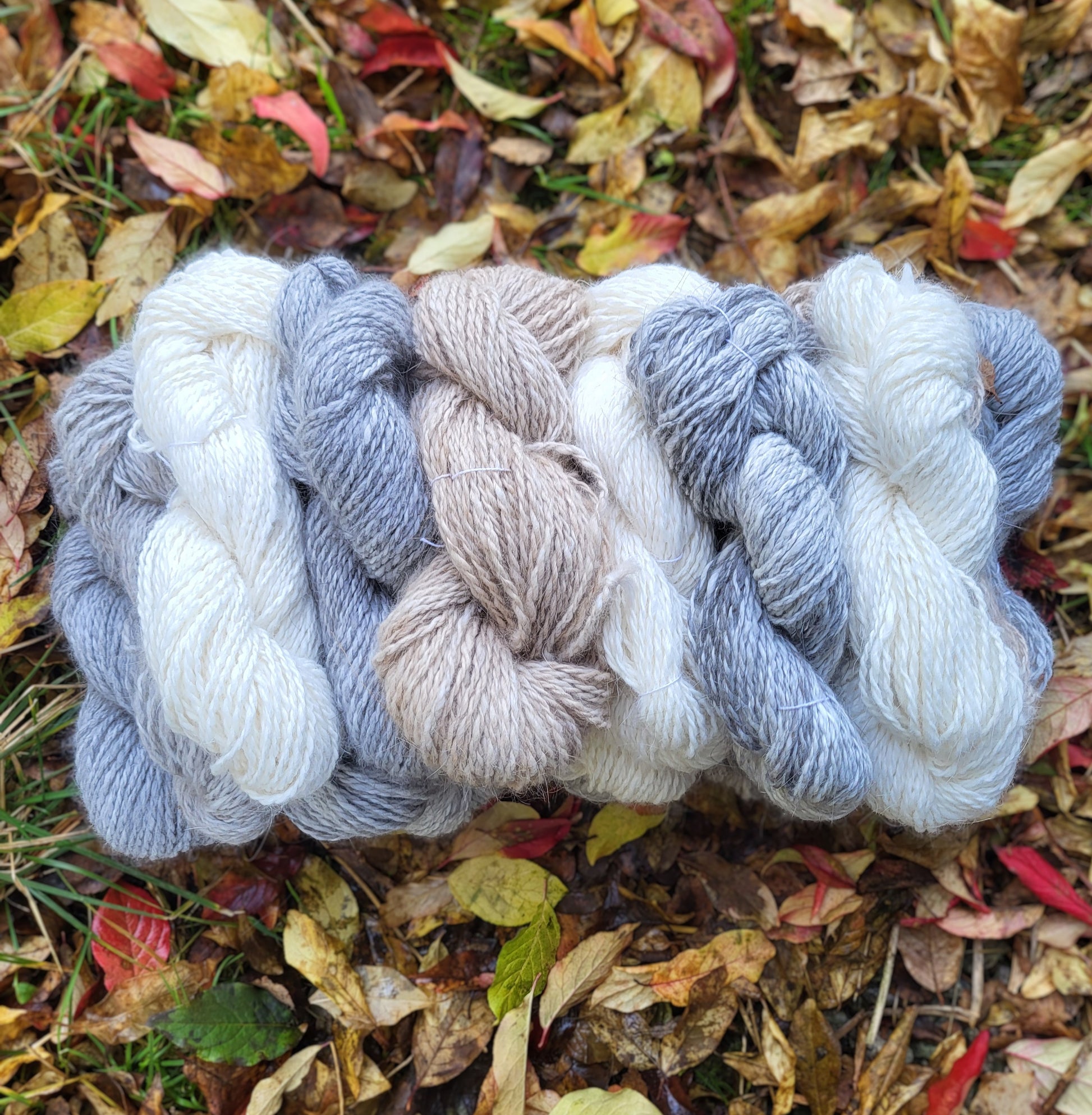 Håndspunnet angoragarn