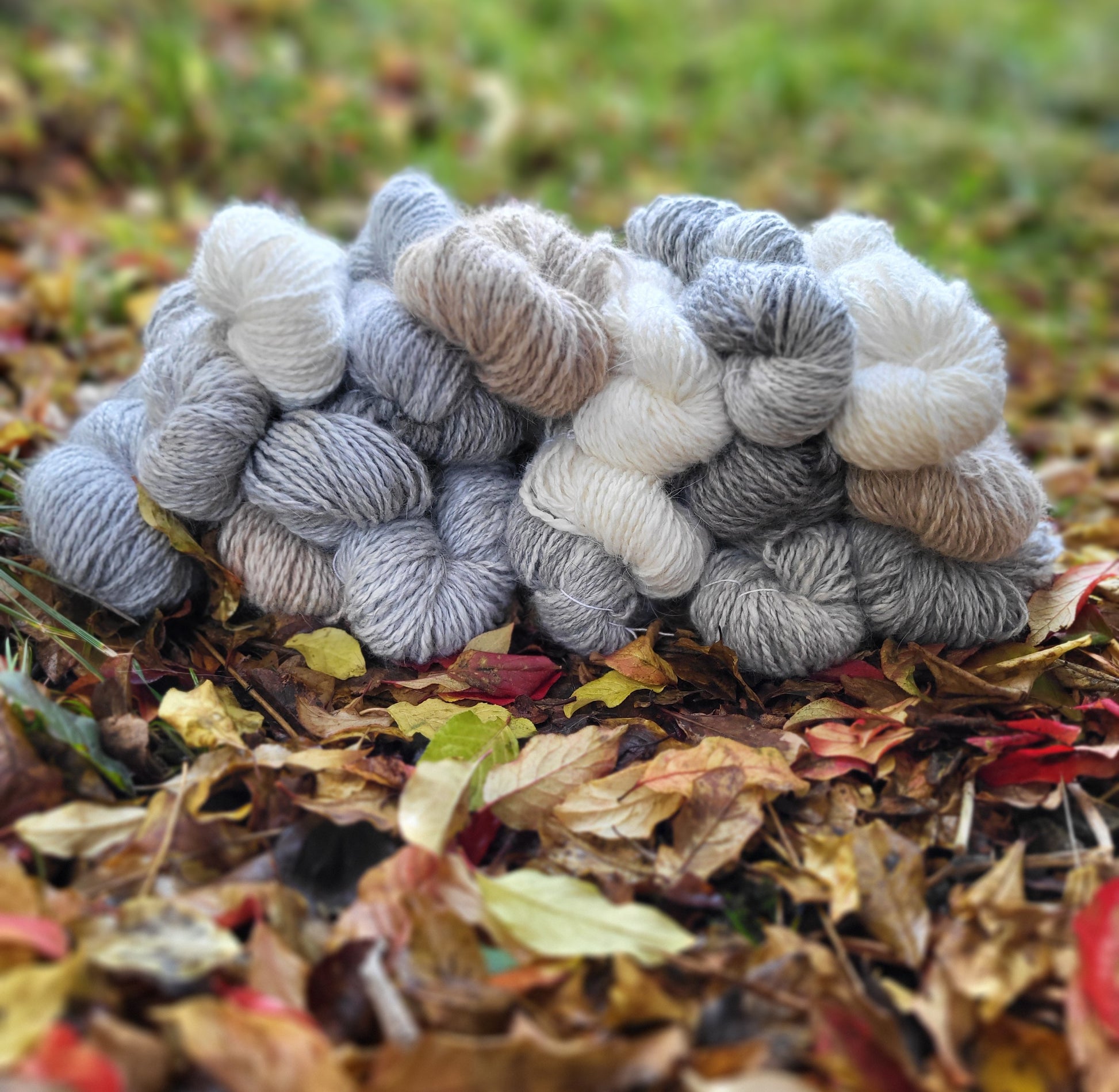 Håndspunnet angoragarn