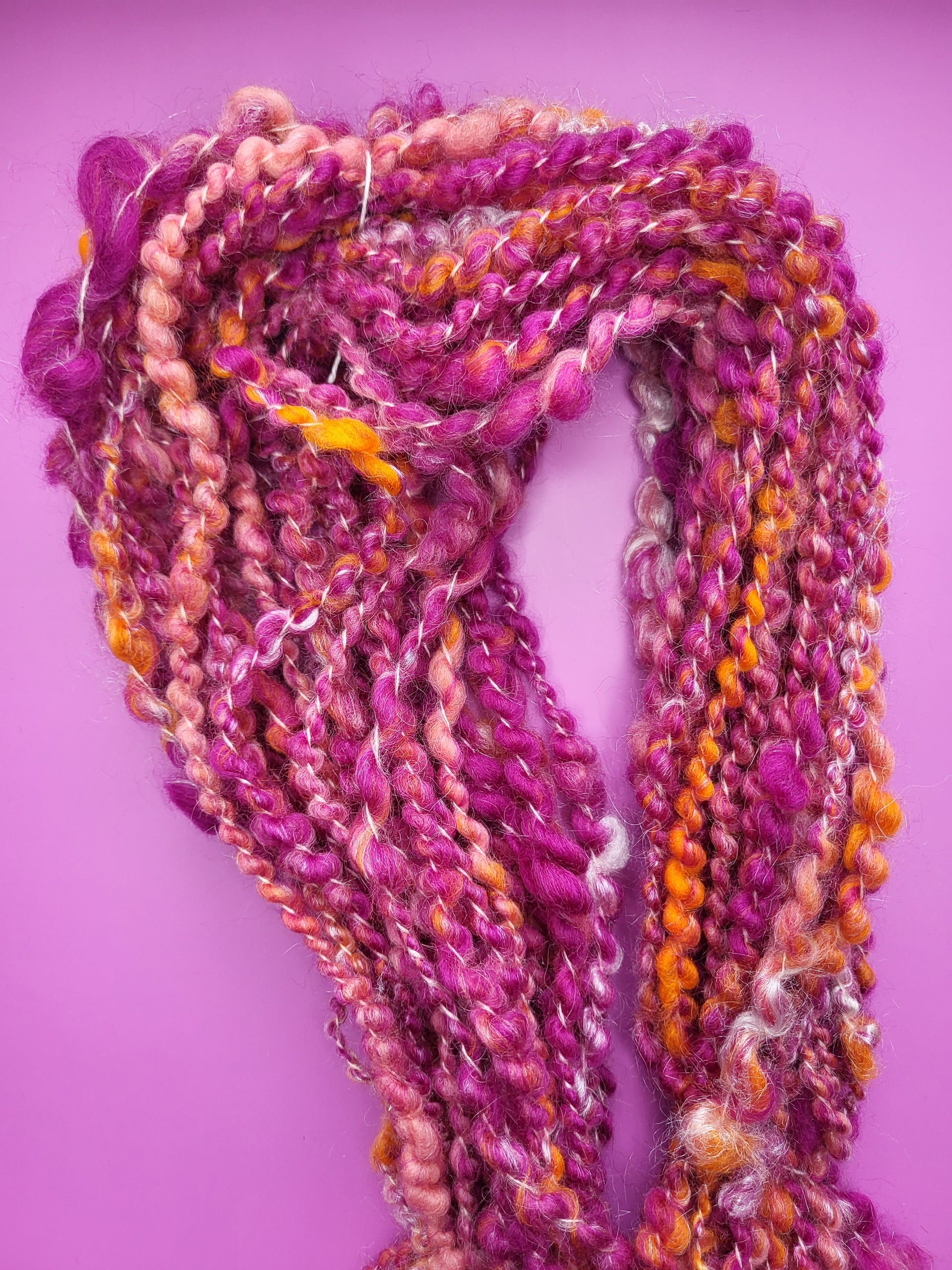 Håndspunnet effektgarn