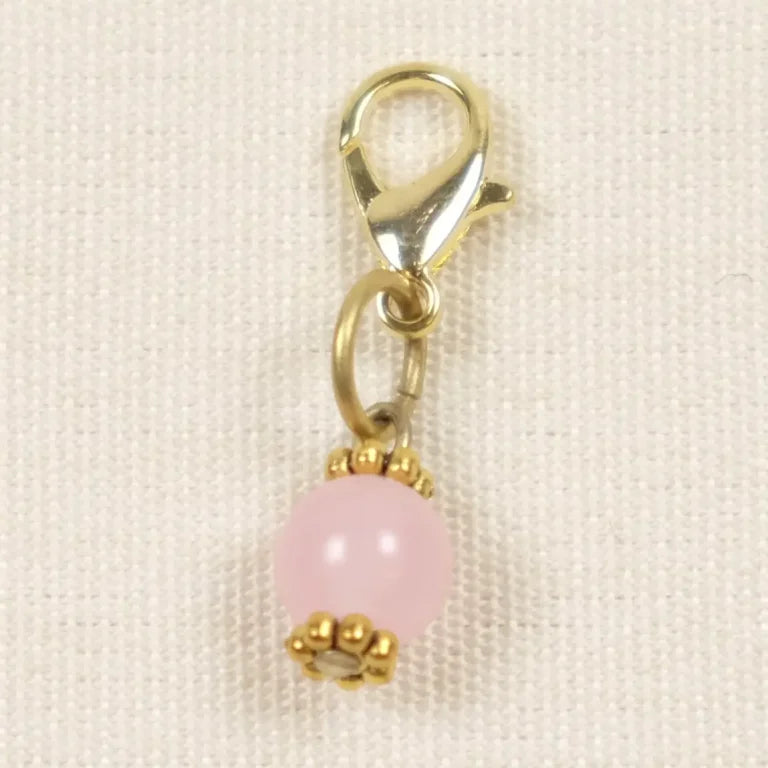 Strikkemarkør med ekte stein